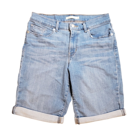 Levis Stretch Bermuda Shorts Size 28 - Picture 1 of 8